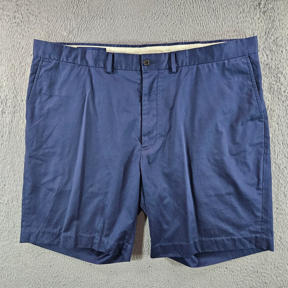 Polo Golf Ralph Lauren Mens Navy Blue Pima Cotton Modal Shorts Size 42 8 Inseam